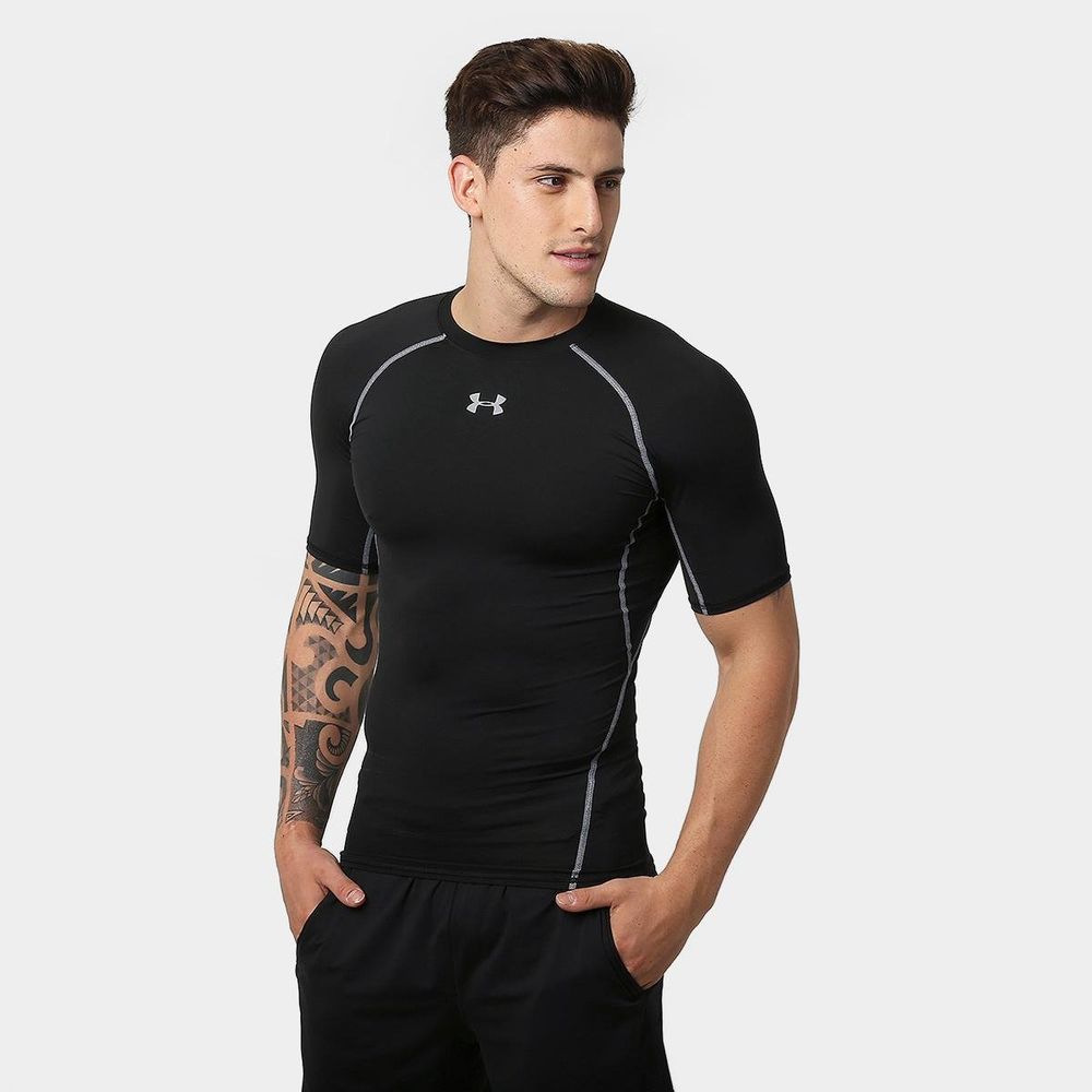 Camiseta-de-Compressao-Under-Armour-Heatgear-|--Masculina Camiseta-de-Compressao-Under-Armour-Heatgear-|--Masculina