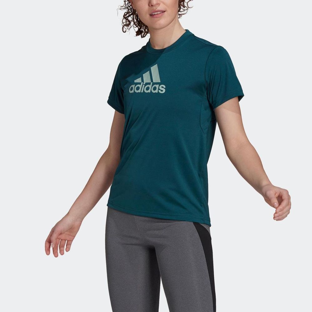 Camiseta-Esportiva-Primeblue-Designed-2-Move-Logo-Adidas-|-Feminina