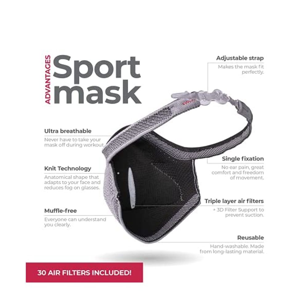 Kit-Mascara-FIBER-Knit-Sport---30-Filtros-de-Protecao---Suporte