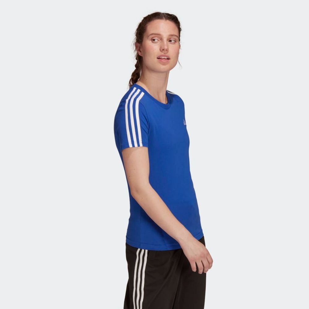 Camiseta-Adidas-Essential-Slim-3-Tripes-Feminino