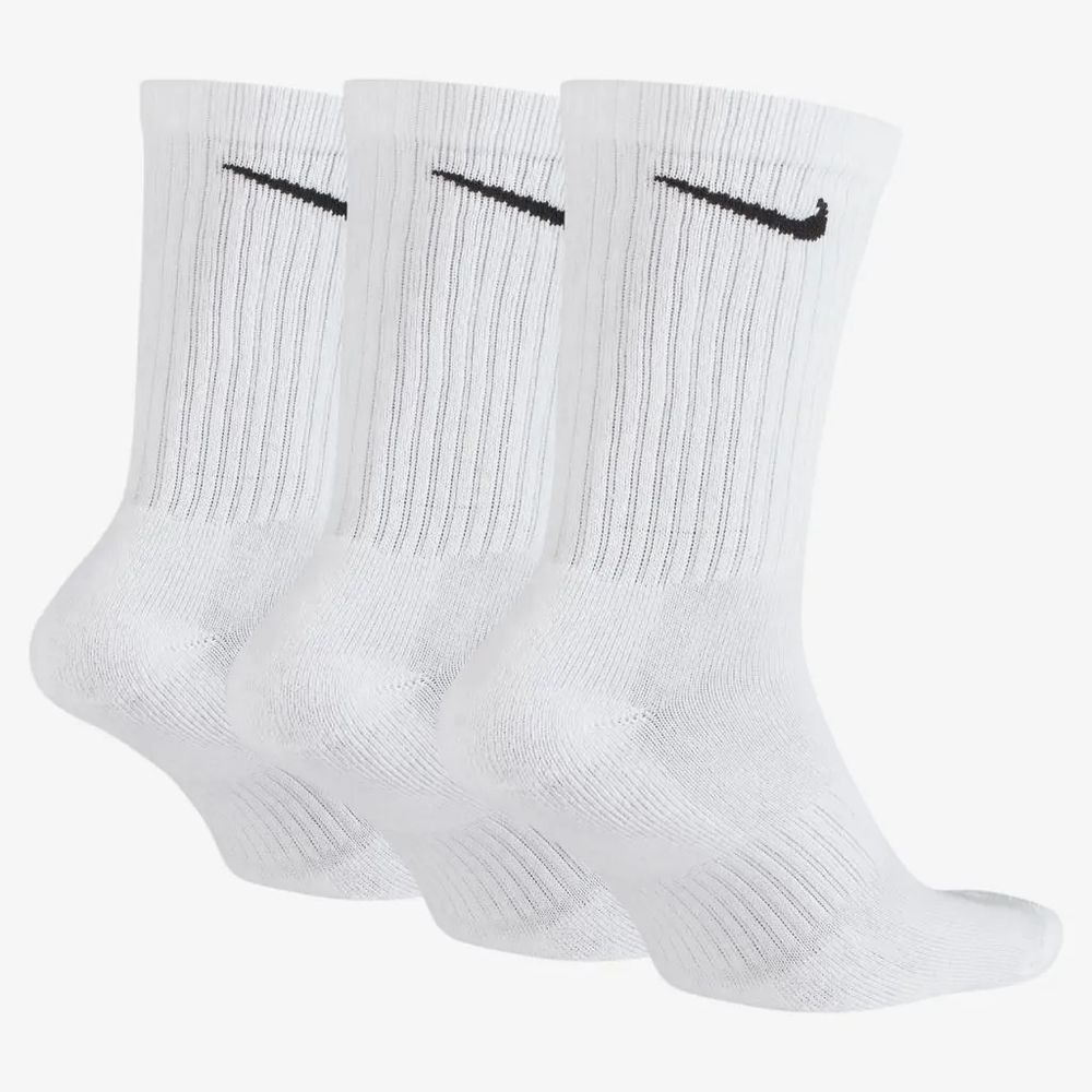Meia-Nike-Everyday-Cotton-Cushioned-Crew-3-Pares-Unissex Meia-Nike-Everyday-Cotton-Cushioned-Crew-3-Pares-Unissex