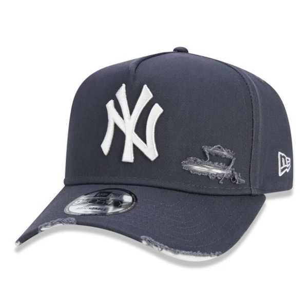 Bone-New-Era-9FORTY-A-Frame-MLB-New-York-Yankees-Destroyed