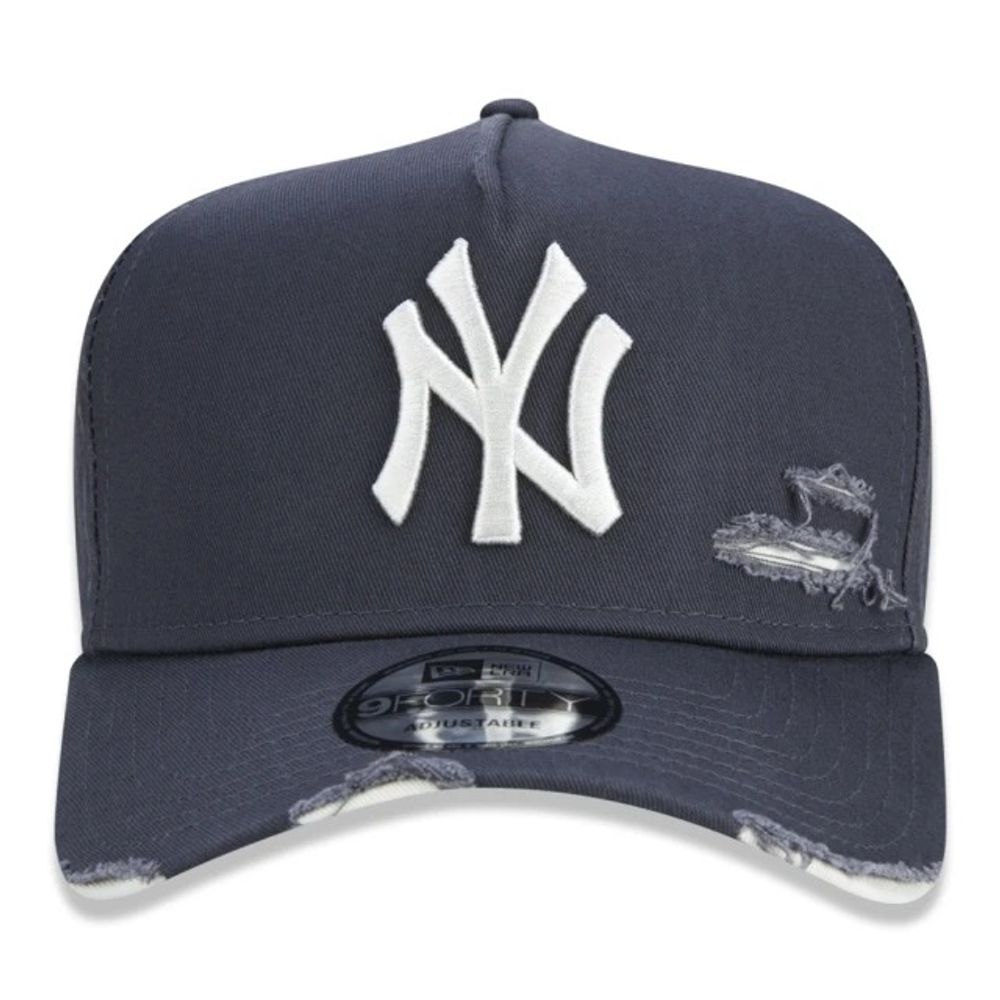 Bone-New-Era-9FORTY-A-Frame-MLB-New-York-Yankees-Destroyed
