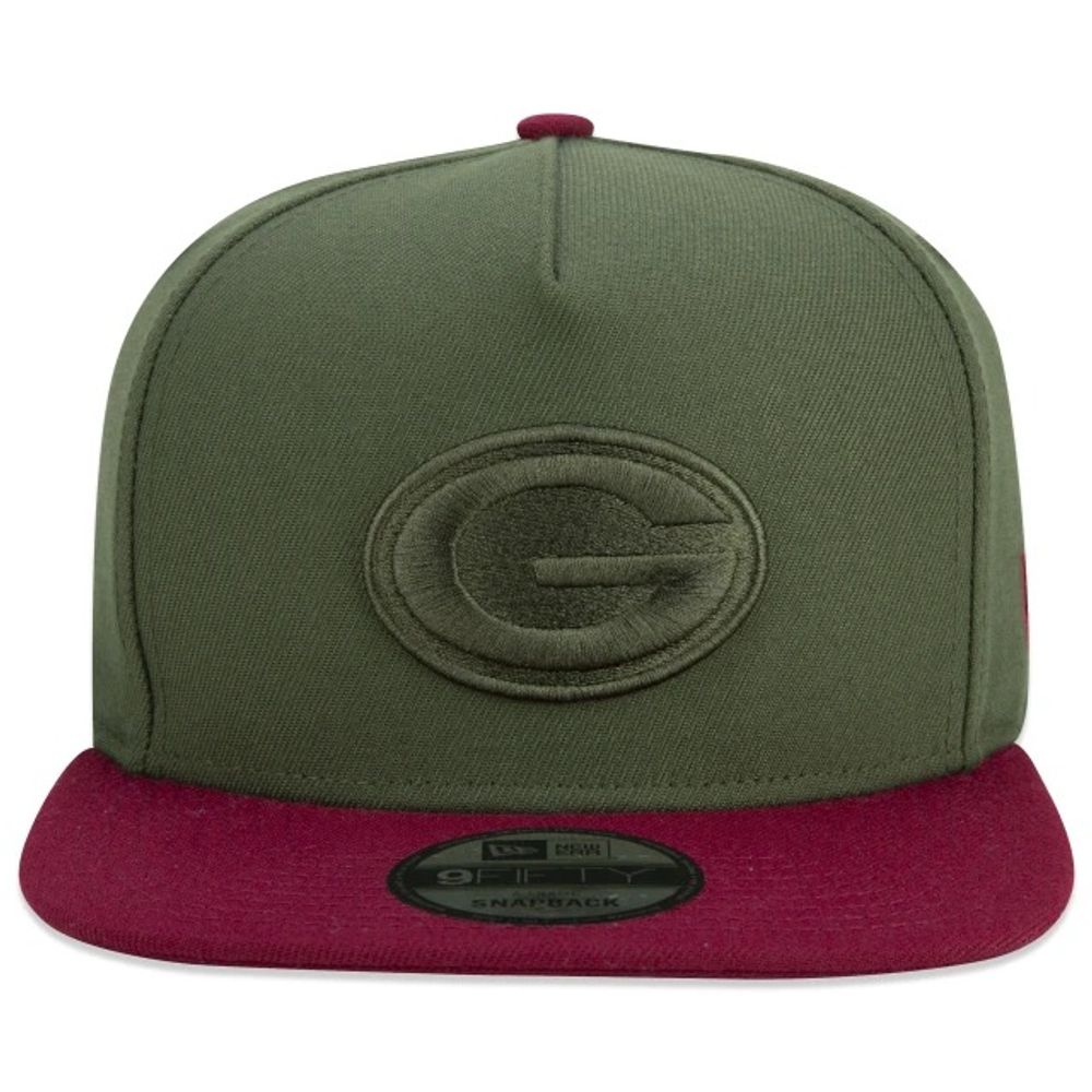 Bone-New-Era-9FIFTY-A-Frame-Snapback-NFL-Green-Bay-Packers-Classic-
