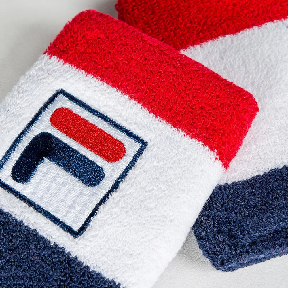 Munhequeira-Fila-Stripes-G-Par-4x4-Unissex Munhequeira-Fila-Stripes-G-Par-4x4-Unissex