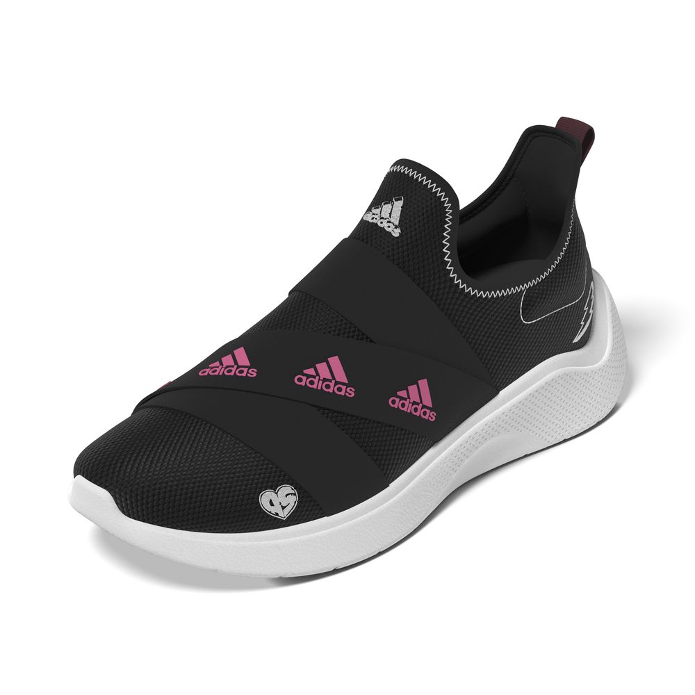 Tênis Adidas Puremotion Adapt Preto e Laranja Neon - Feminino
