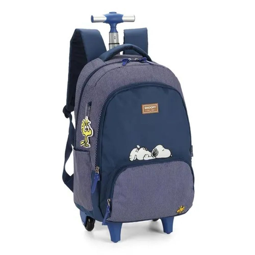 Mochila-Luxcel-de-Rodinha-Escolar-Snoopy-Peanuts-