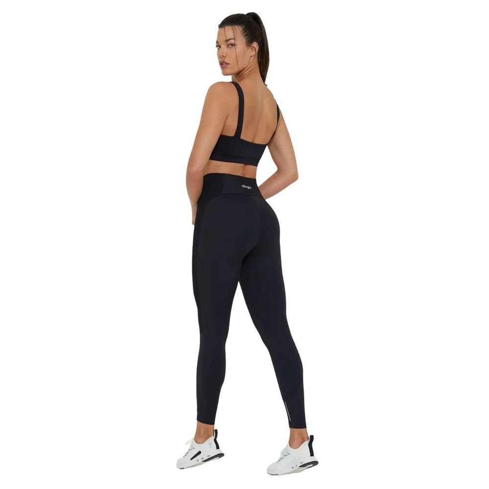 Legging Alto Giro Recortes Tule