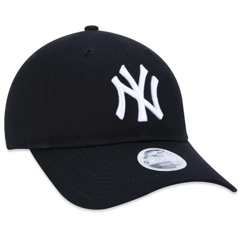 Bone-Feminino-New-Era-9TWENTY-Strapback-MLB-New-York-Yankees-Aba-Curva