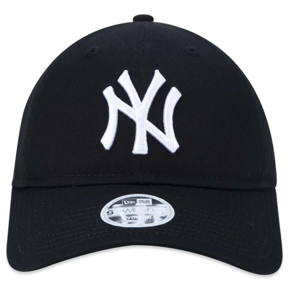 Bone-Feminino-New-Era-9TWENTY-Strapback-MLB-New-York-Yankees-Aba-Curva
