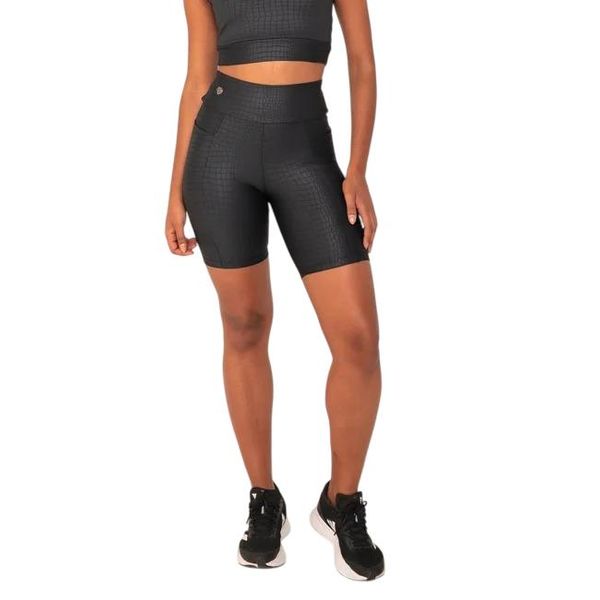 Bermuda Amei Com Bolsos Laterais Croco